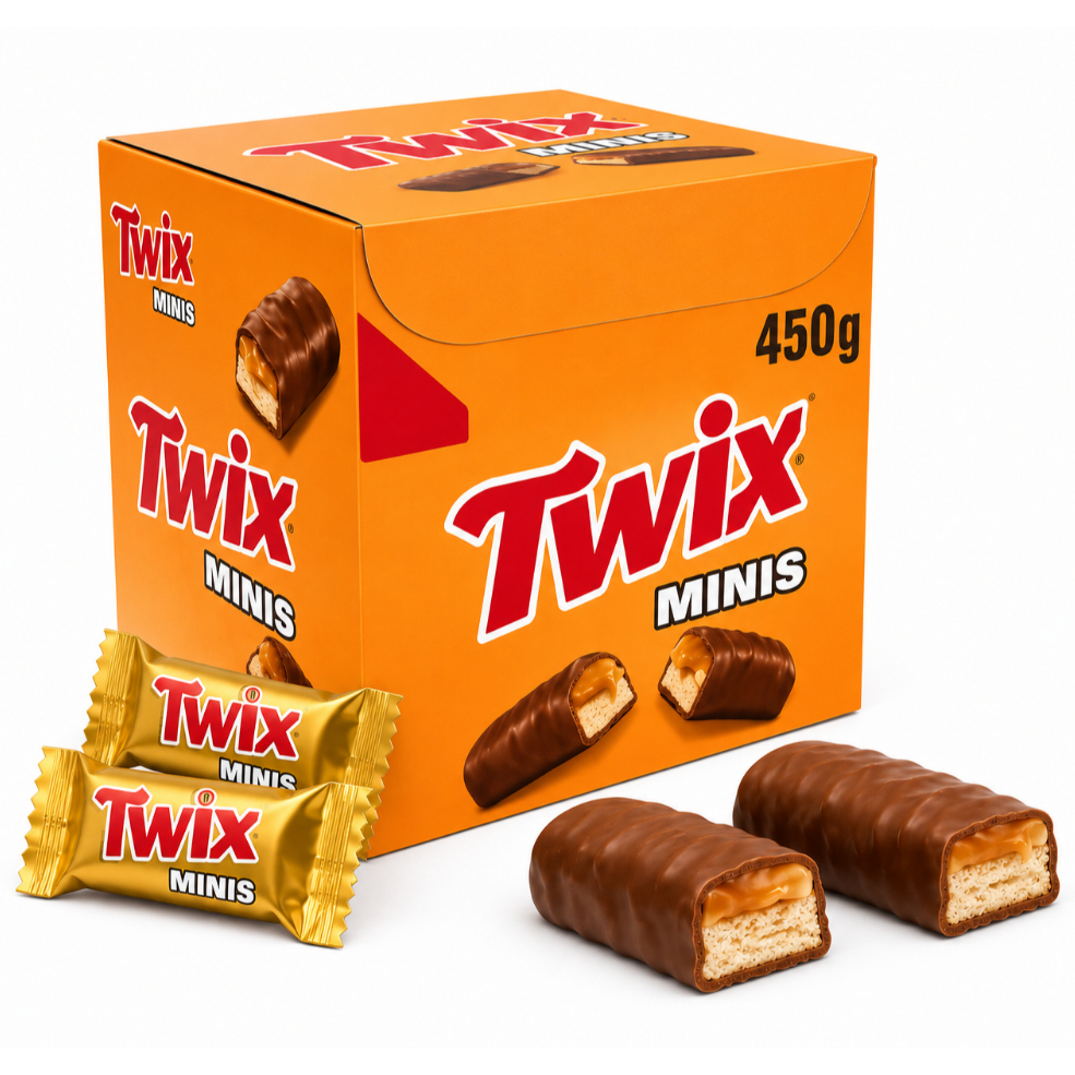 Chocolate Twix Minis 450g Display C/ 30 Unidades/ Original | Shopee Brasil