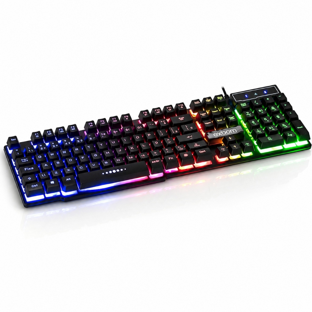 Teclado Gamer Semi Mecânico Com LED RGB USB Português/BR PC PS4 — imagem 3