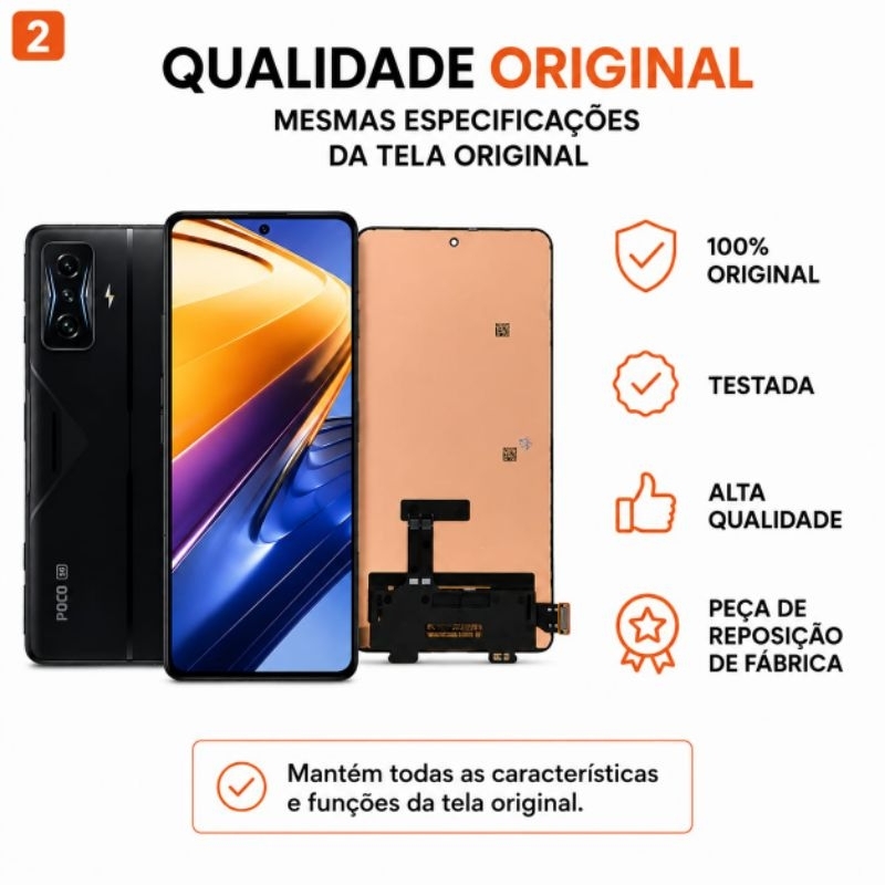 Tela Amoled Poco F4 GT G / Redmi K50 Gaming Display Original