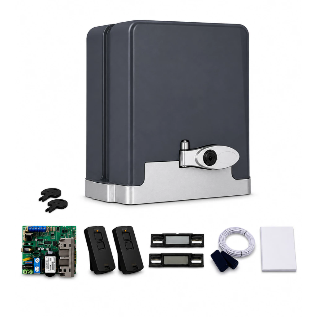 Motor para portão deslizante PPA DZ Stark 450 Jetflex com central Triflex e 2 controles Zap Pop
