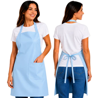 Avental Impermeável Cozinha Atacado Prova De Água Protege Roupa Com Regulagem Universal Liso Várias Cores