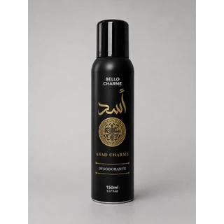 Kit 02 Desodorante Árabe Asad Black e Bourbon Original Bello Charme 150ml cada