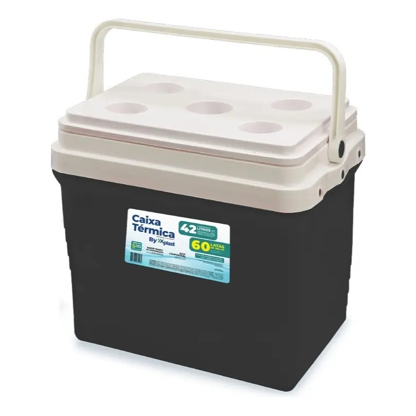 ほっ！ Caixa Térmica Reforçada Cooler 42Litros/ XPLAST Com Alça e Porta