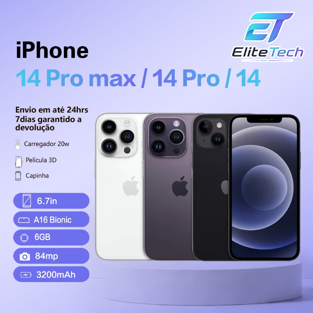 Celular Iphone 14/ 14 Pro/ 14 Pro Max 128gb/ 256gb 100% Original