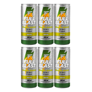 Energético Full Blast Sabor Abacaxi Zero 355ml 6 Unidades