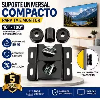 Suporte Universal Fixo Para Smart TV LED LCD 4K Parede Painel 10 24 32 43 50 55 60 75 100 Polegadas