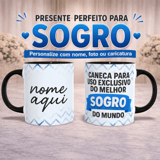 Caneca Personalizada Melhor Sogro do Mundo | Presente para Sogro
