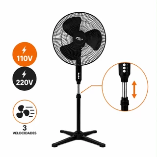 Ventilador de Coluna Light 3 Pas Turbo Silencioso 40cm com Ajuste de Altura