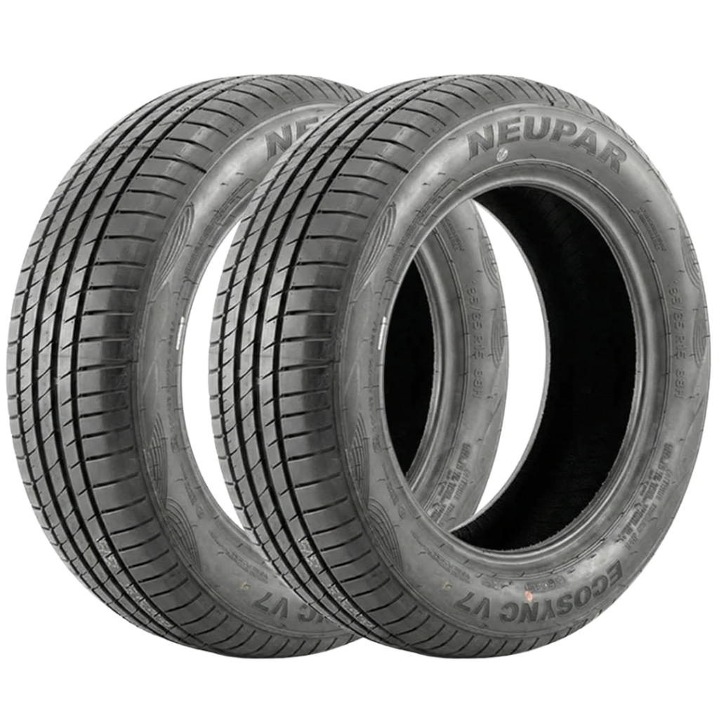 Kit 2 Pneus 18565 R15 Neupar EcoSync V7 88H Novos Aro 15
