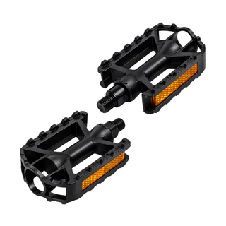 Pedal Nylon Metal Ciclo 1/2 Cor Preto Resistente Com Refletor Para Bike Bicicleta MTB
