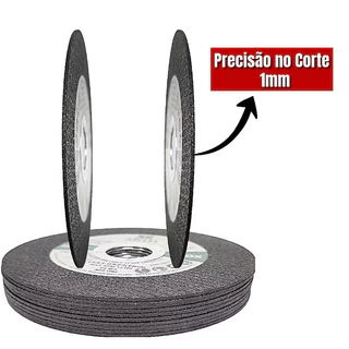Disco De Corte Inox 4.1/2 Melfi 50 Unidades 115mm Para Metal Aço Inoxidável Esmerilhadeira Corte Rápido Profissional