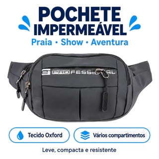 Pochete Impermeável Unissex Masculina Feminina Para Praia Show Carnaval Esportiva Oxford À Prova D'Água