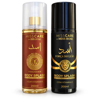 Kit 2 Body Splash Masculino 200ml Cada – Força do Leão e Leão do Deserto l Miss Rôse