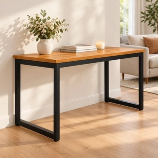 Mesa Escrivaninha Escritório Estilo Industrial Computador 150 Cm AJL Moveis