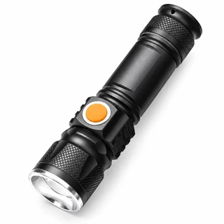 Mini Lanterna Tática Militar Longo Alcance T6 LED Recarregável