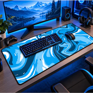 MousePad Gamer Couro Ecológico Premium- Antiderrapante, Impermeável e Confortável Diversos