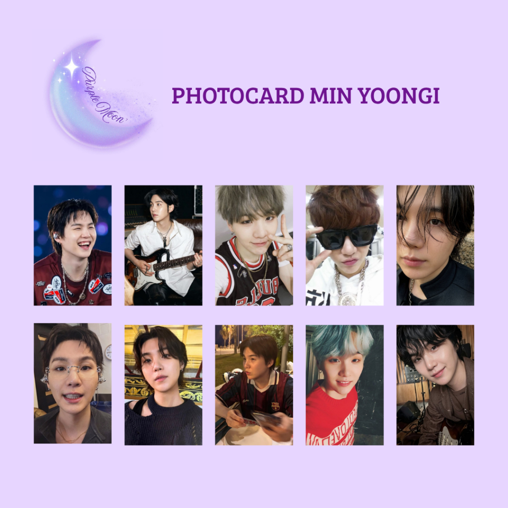 Photocard SUGA (feito por fã)
