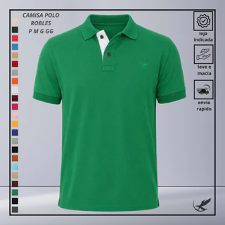 Camisa Gola Polo Masculina Piquet Básica Esporte Fino Elegante