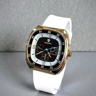 Relógio Masculino Guke Wattr Chrono Square Sport | Design Quadrado | Pulseira de Silicone