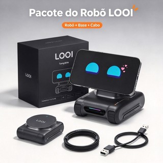 LOOI Robô Companheiro AI de Mesa Interativo, Voz ChatGPT ...