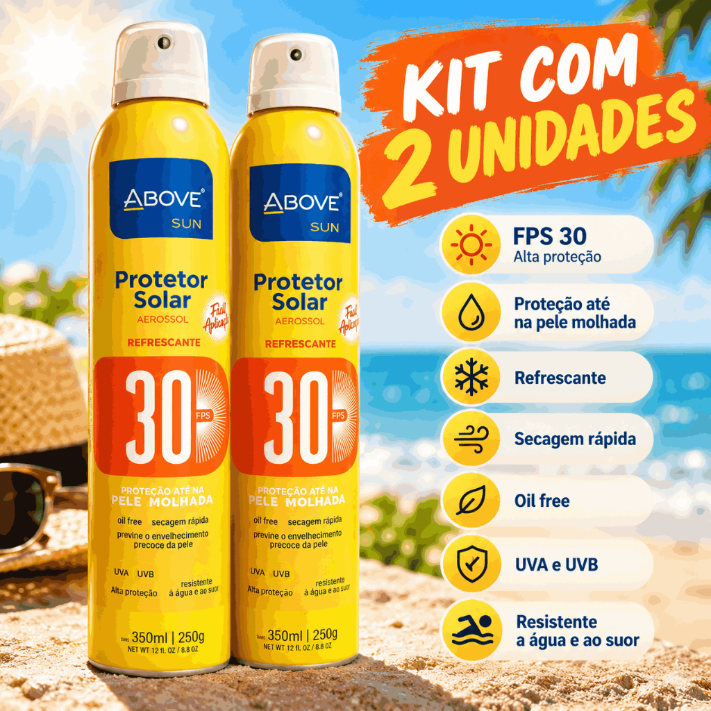 Protetor Solar Above Sun 30 Fps 350ml | Shopee Brasil