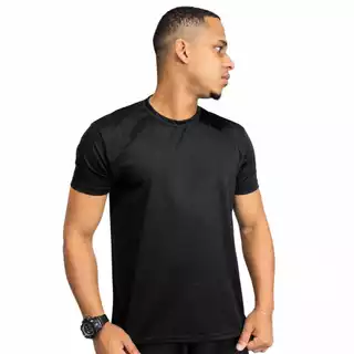 Camiseta Dry Fit Masculina Em Tecido Grão De Arroz Com Secagem Rápida E Alta Respirabilidade lisa ou personalizada
