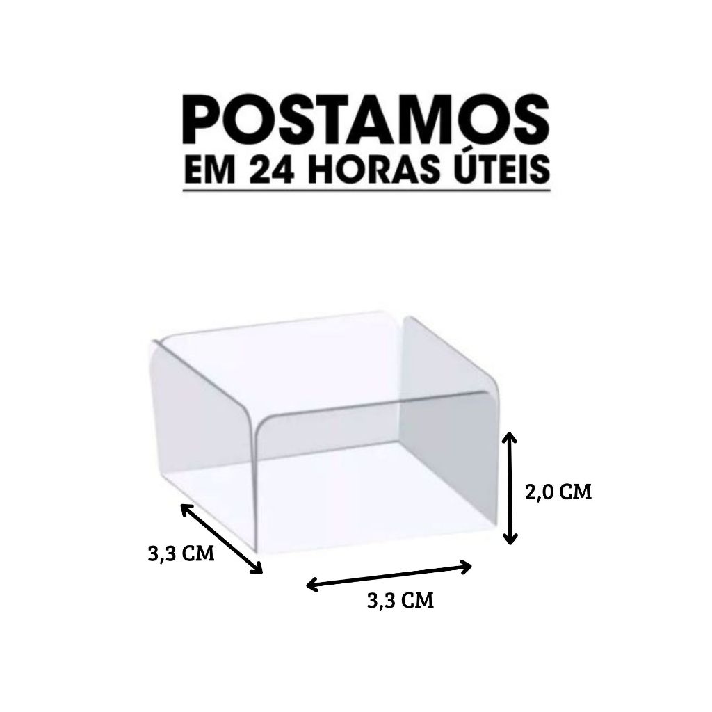 500 - FORMINHAS PARA DOCES FINOS EM ACETATO TRANSPARENTE