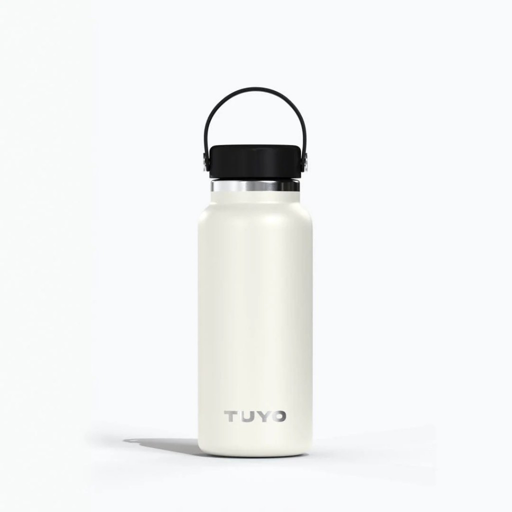 Garrafa Térmica Tuyo 1L Off White Bebida Gelada E Quente Inox Com