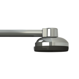 Ducha Fria Vale Maxi 90mm 4" Branca, Preta e Cromado - VALEPLAST