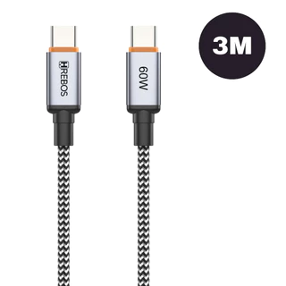 Cabo Tipo C 2m Cabo Tipo C 3m Carregamento Rápido Nylon Reforçado Cabo USB Carregador de Celular