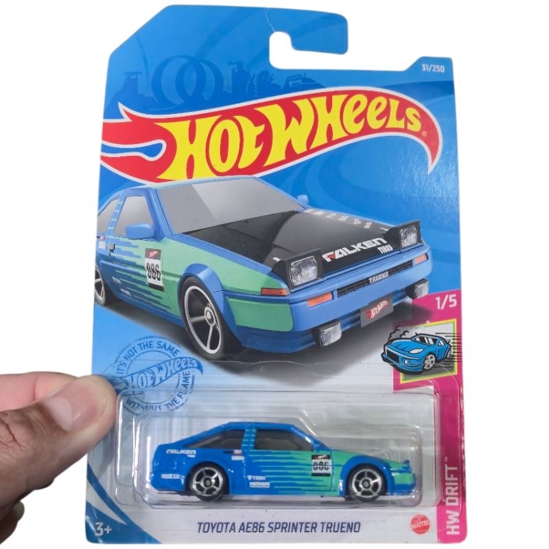 Toyota AE86 Sprinter Trueno Falken Hw Drift 1/5 Hot Wheels 2021
