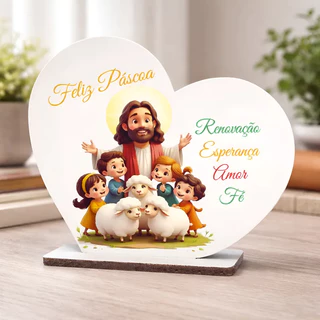 10 Lembrancinhas Ressurreição Páscoa Mdf Impressão Colorida em Oferta na Shopee