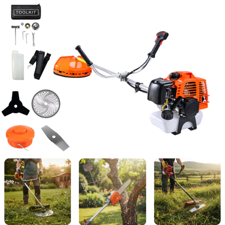 Roçadeira Nakasaki Multifuncional 75cc Á Gasolina Profissional Completa com Acessórios