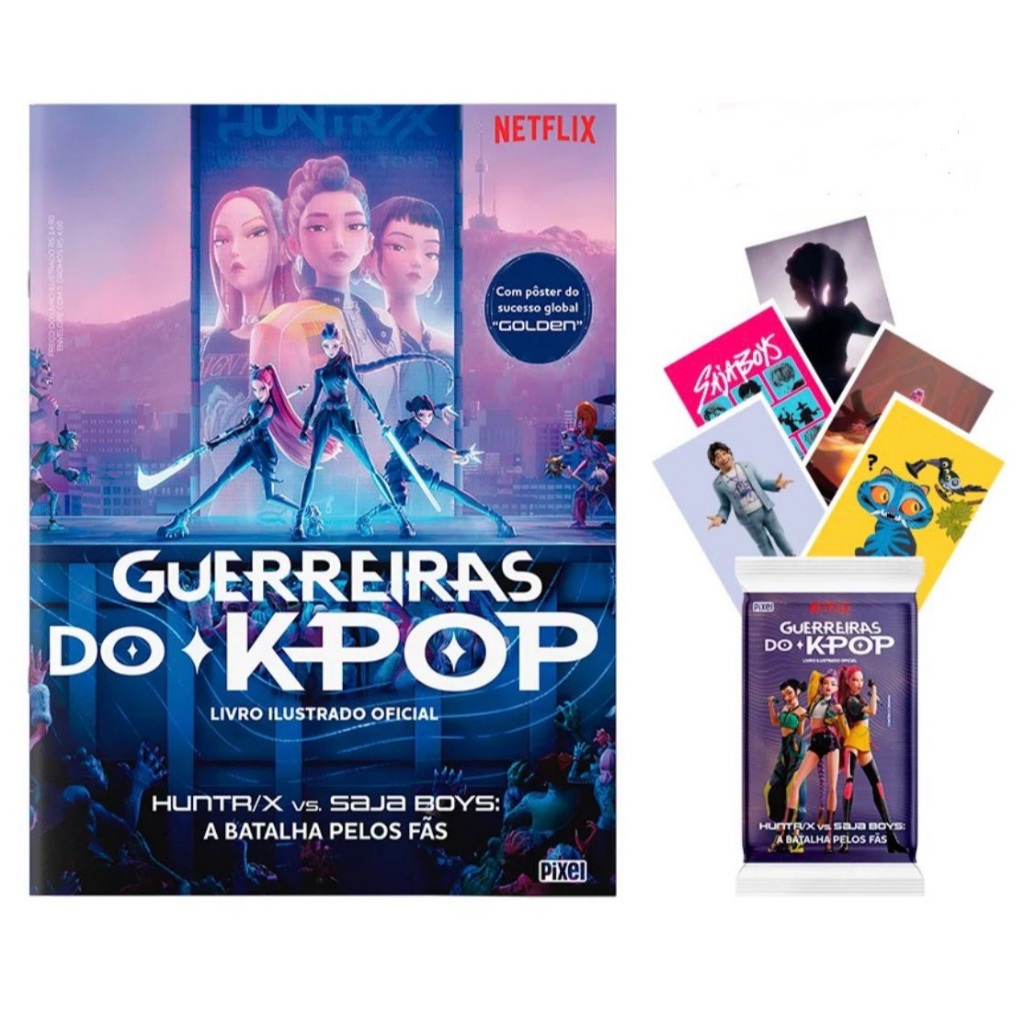 Álbum Guerreiras Do K-pop + Figurinhas (5, 10 ou 20 Envelopes