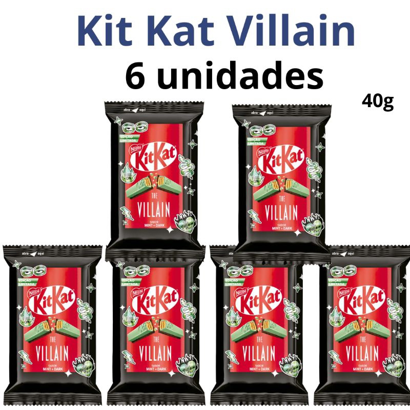 kit 6 Kit Kat Coco Chocolate Kit Kat limao Kit Kat algodão doce Kit Kat ...