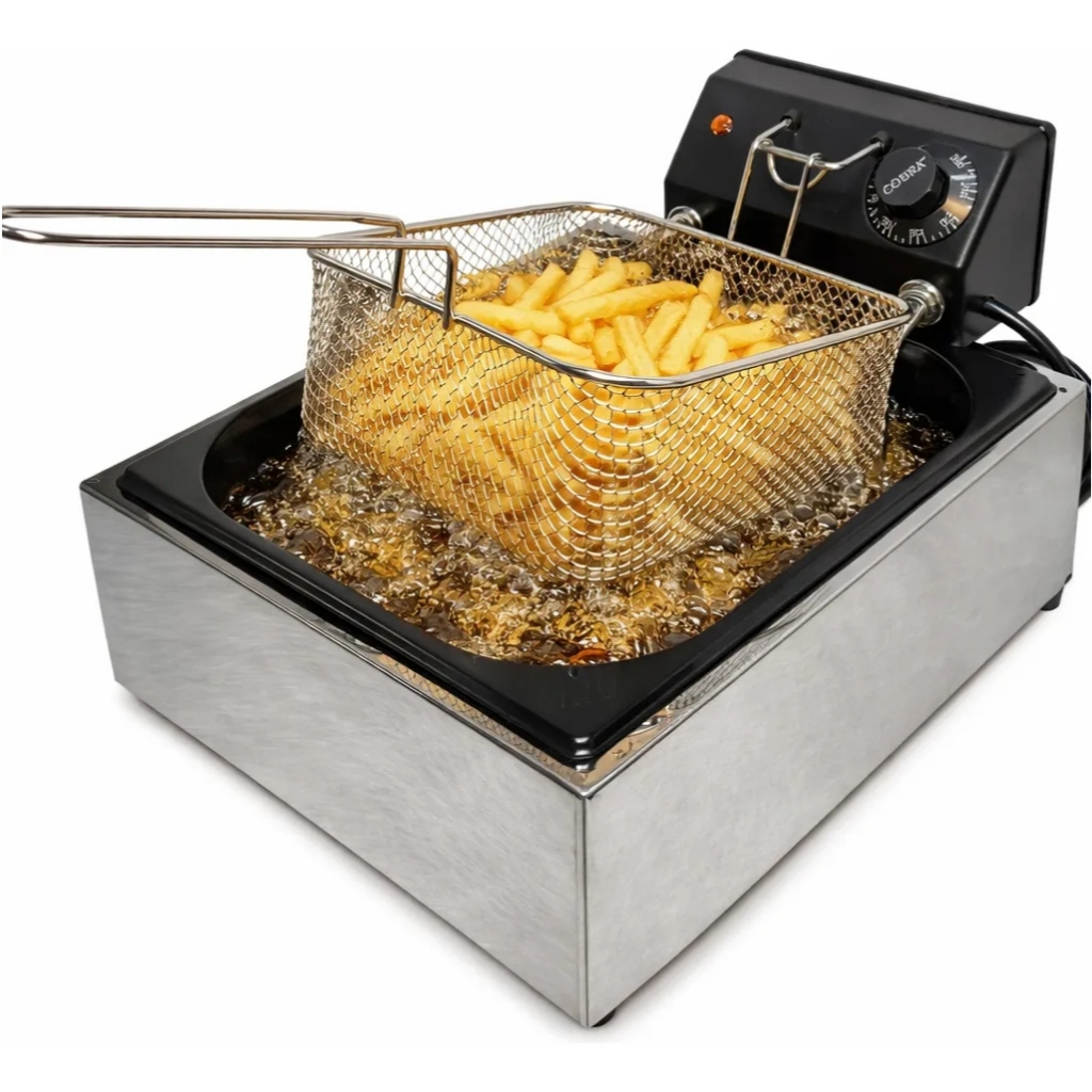 Fritadeira Elétrica 5L Industrial Cuba Inox Profissional Com