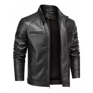 Jaqueta De Couro Masculino Slim Resistente Frio Inverno
