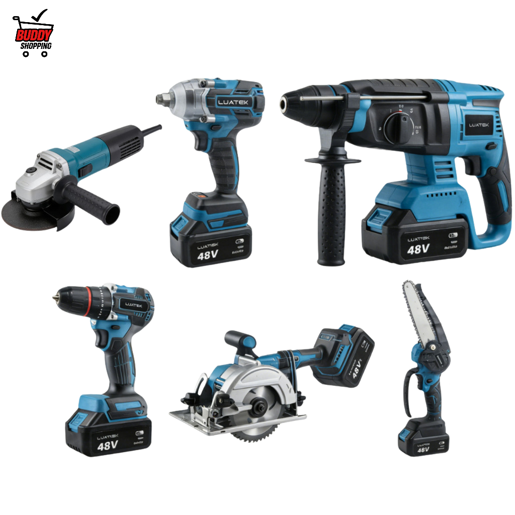 Ebotrail 3セット Kit 6 em 1 Brushless Furadeira Impacto Martelete Esmerilhadeira