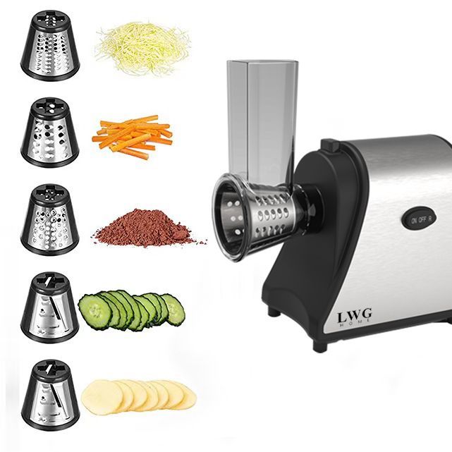 Cortador Elétrico 5 Em 1 Aço Inox Legumes Fruta Cozinha Prat