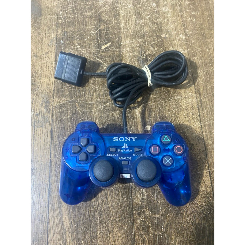 Controle PS2 DualShock Ocean Blue Azul | Shopee Brasil