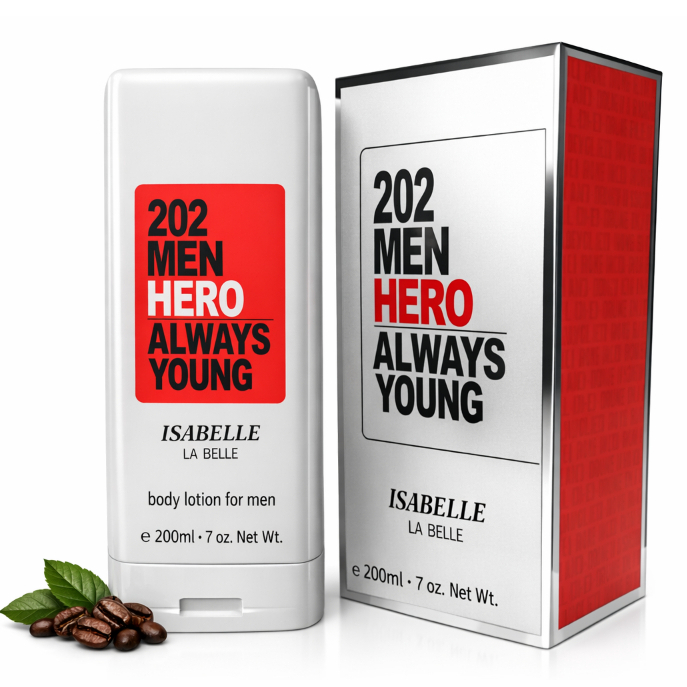 CREME CORPORAL 202 HERO MEN 200ML ISABELLE LA BELLE | Shopee Brasil