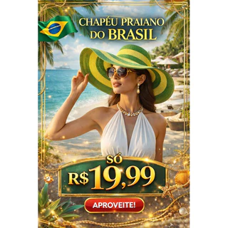 Chapéu do Brasil Luxuoso, copa do mundo, festas, eventos, torcida, praiano