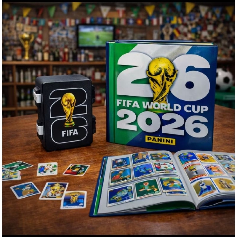 Caixa+ 5 pacotes de Figurinhas (ORIGINAL PANINI) Copa do mundo 2026 ...