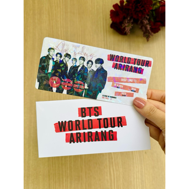 Ingresso Simbólico BTS World Tour Arirang | Shopee Brasil