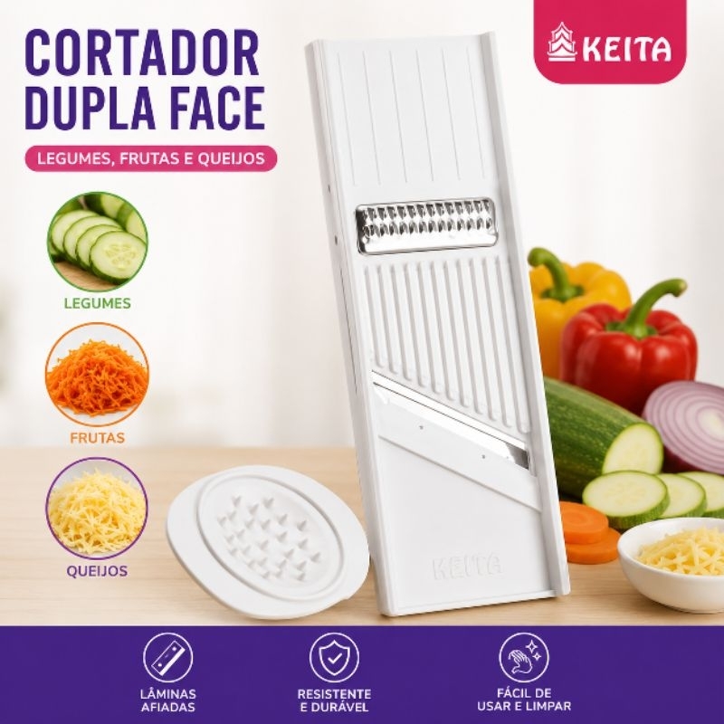 Descascador Ralador Fatiador De Legumes Queijos Saladas Frut