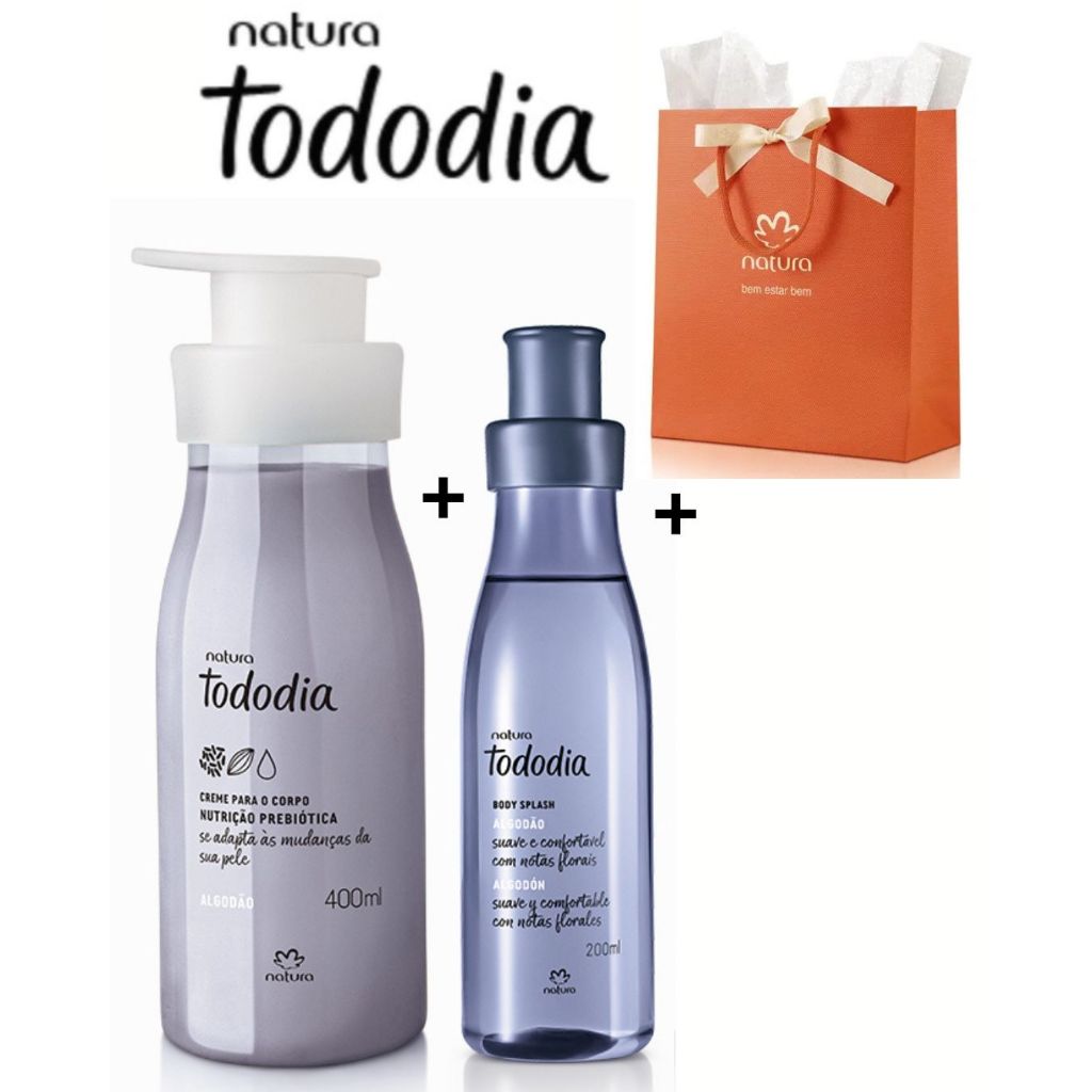 kit Natura Tododia Algodão (Original e Lacrado) | Shopee Brasil