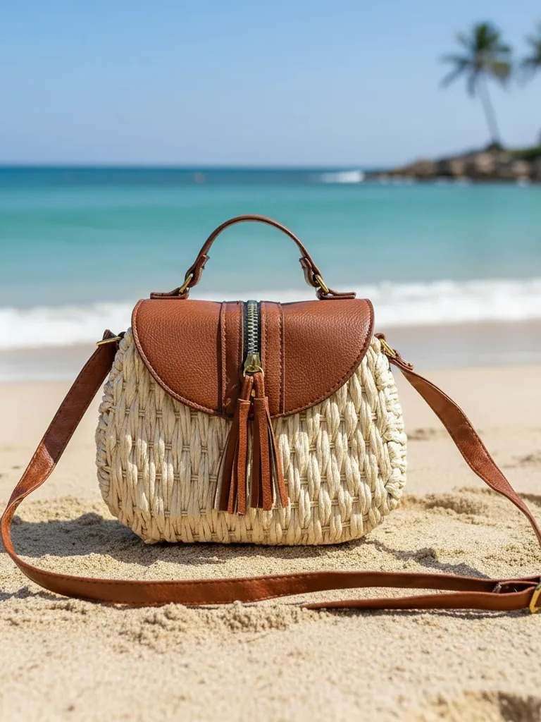 Bolsa Feminina De Praia Alça Transversal Verão Férias