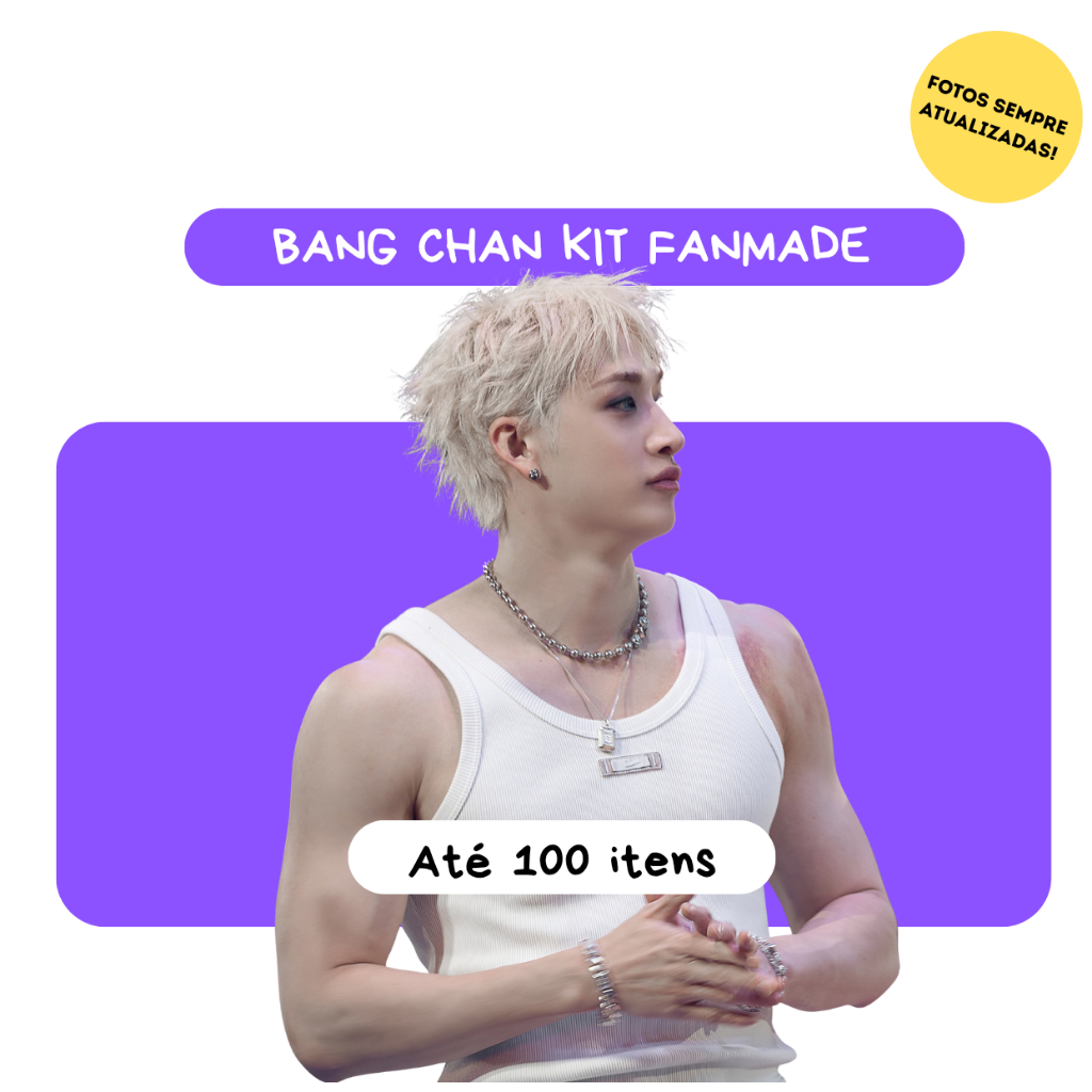 KIT FÃ BANGCHAN STRAY KIDS PERSONALIZADO - PHOTOCARDS- ADESIVOS