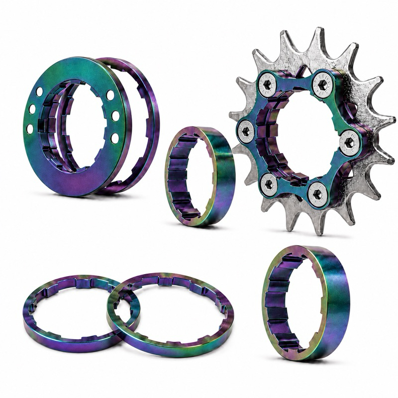 Kit Single 16 Dentes Cubo K7 Conversão Freeride Cassete DH Grau