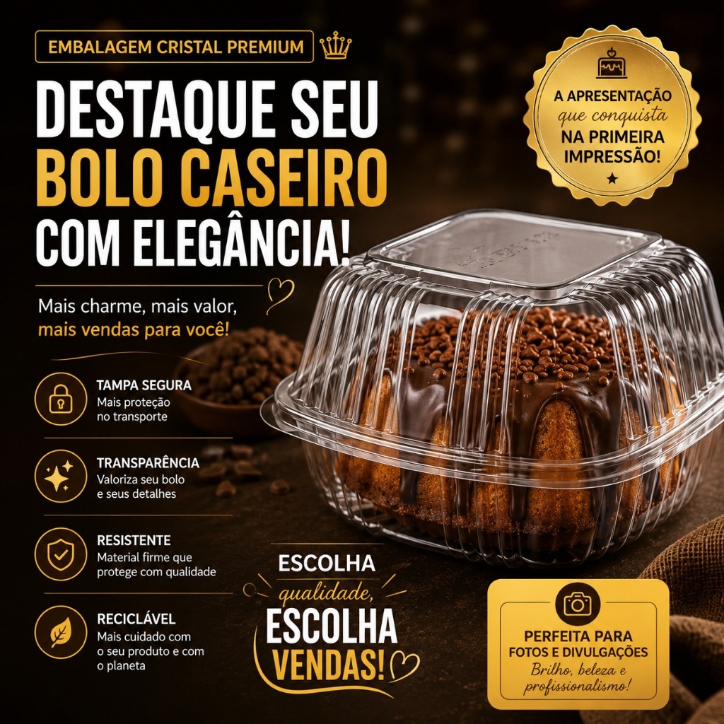 Hamburgueira GA12 Pet para Lanches Bento Cakes Doces Galvanotek 50